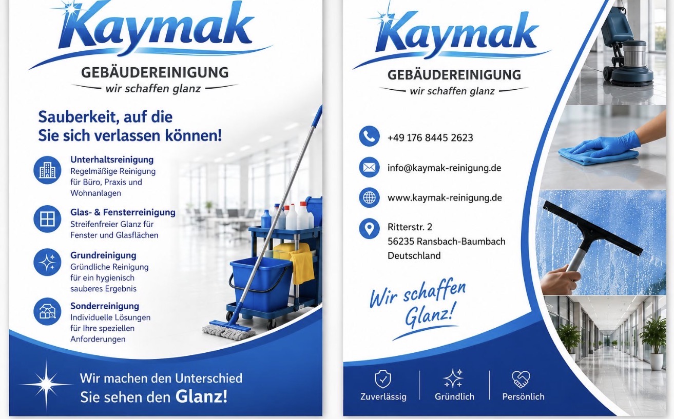 Kaymak Gebäudereinigung – Leistungen und Kontakt